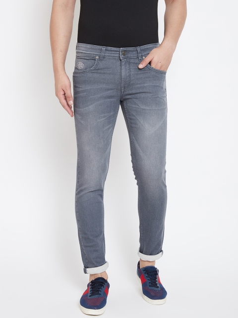 

Canary London Men Grey Smart Skinny Fit Low-Rise Clean Look Stretchable Jeans