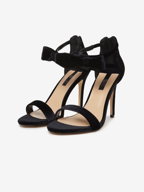 

DOROTHY PERKINS Women Black Velvet Stilettos