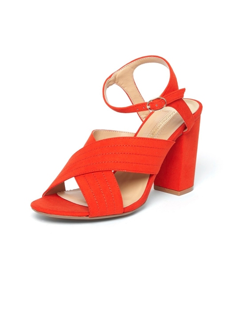 

DOROTHY PERKINS Women Orange Solid Block Heels