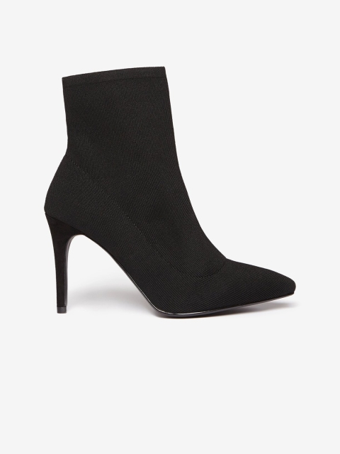 

DOROTHY PERKINS Women Black Solid Heeled Boots