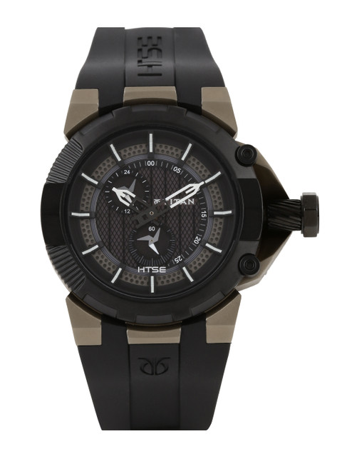 

Titan HTSE Men Black & Grey Dial Watch 1539KP01