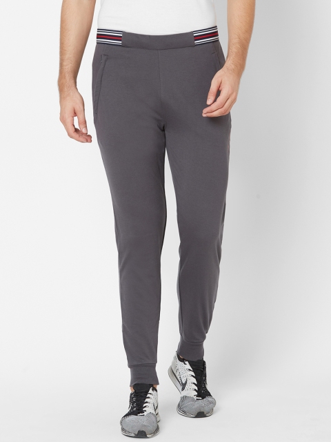 

Sweet Dreams Men Charcoal Grey Solid Slim Fit Athleisure Joggers