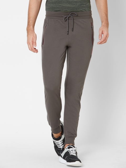 

Sweet Dreams Men Charcoal Grey Solid Slim Fit Athleisure Joggers