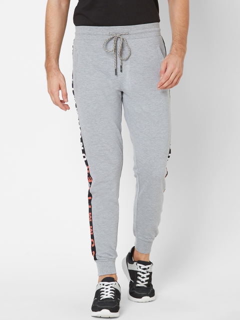 

Sweet Dreams Men Grey Melange Solid Slim-Fit Joggers