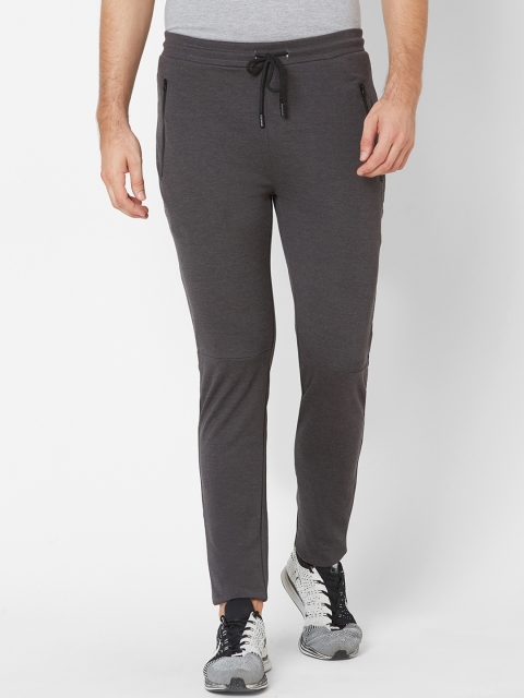 

Sweet Dreams Charcoal Grey Solid Slim-Fit Trackpants