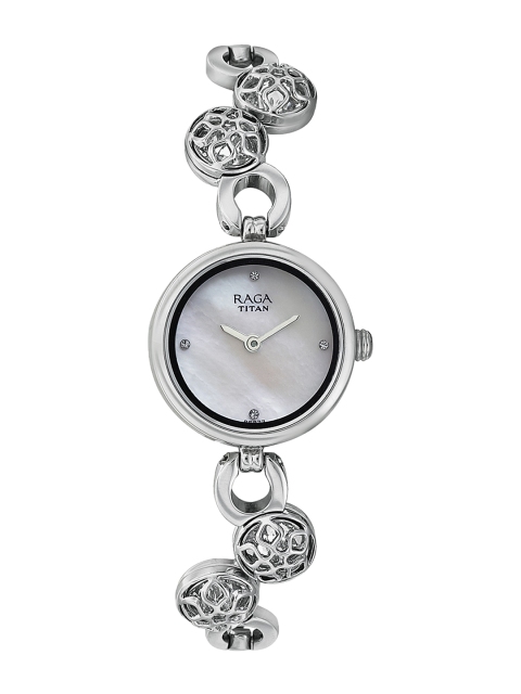 

Titan Raga Moonlight Women Pearly White Dial Embellished Watch 311SM06