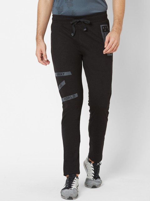 

Sweet Dreams Black Solid Slim-Fit Trackpants