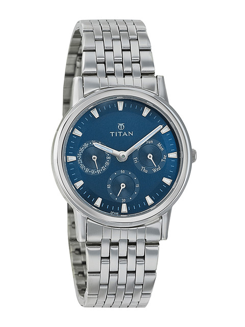 

Titan Women Blue Dial Watch 2557SM03