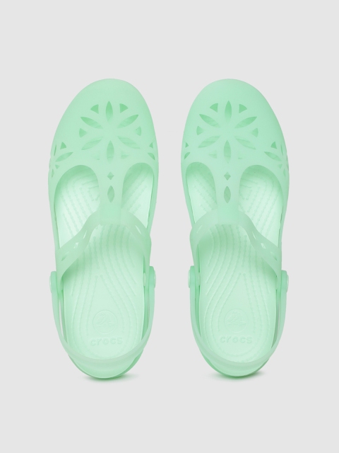 

Crocs Women Green Solid Flats