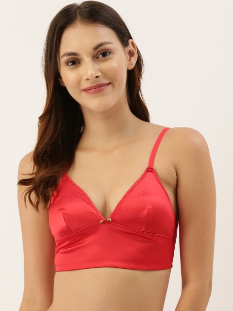 

FOREVER 21 Red Solid Non-Wired Non Padded Everyday Bra 38392405
