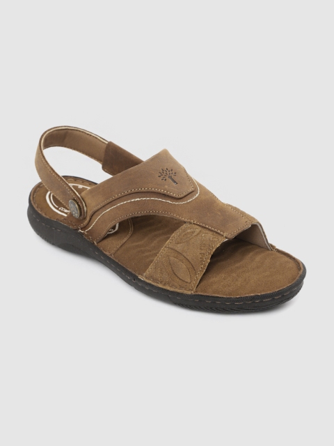 

Woodland Men Brown Textured Nubuck Comfort Sandals