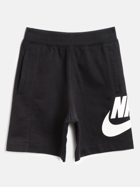 

Nike Boys Black YA FT Alumni YTH Solid Regular Fit Sports Shorts