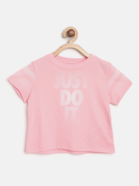

Nike Girls Pink Printed NSW Scoop JDI Sports T-shirt