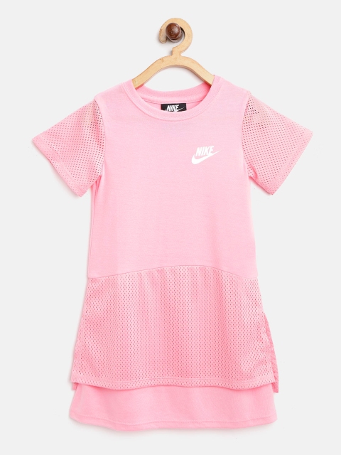 

Nike Girls Pink NSW Mesh Layered A-Line Dress