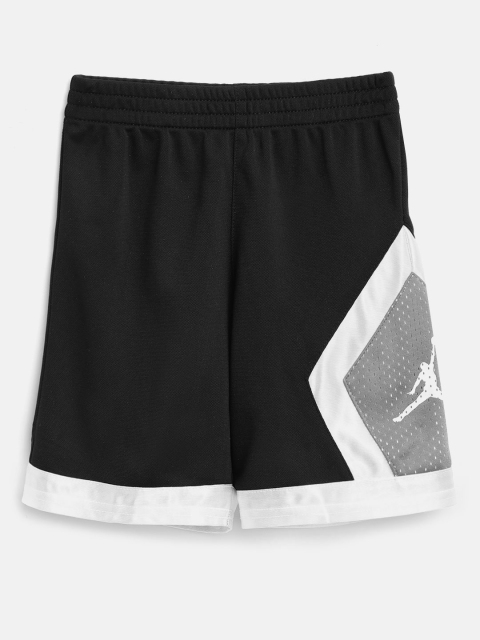 

Jordan Boys Black & Grey Colourblocked Diamond Sports Shorts