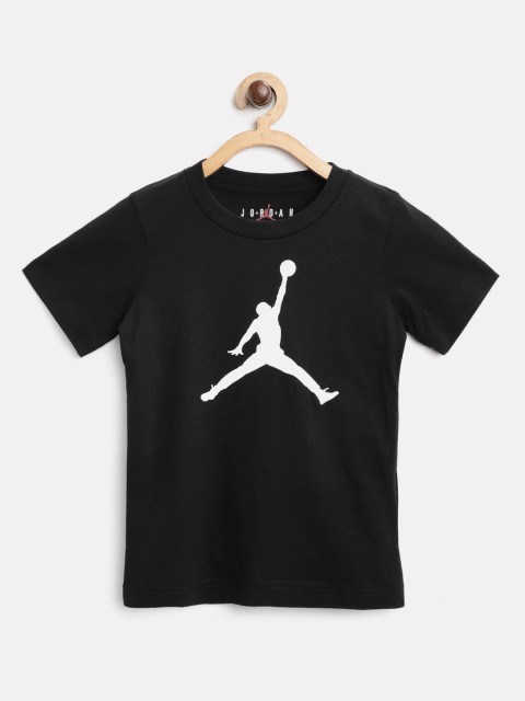 

Jordan Boys Black Brand Logo Print Jumpman Basketball T-shirt