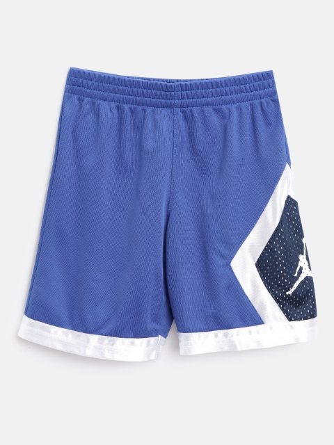 

Jordan Boys Blue Colourblocked Diamond Sports Shorts