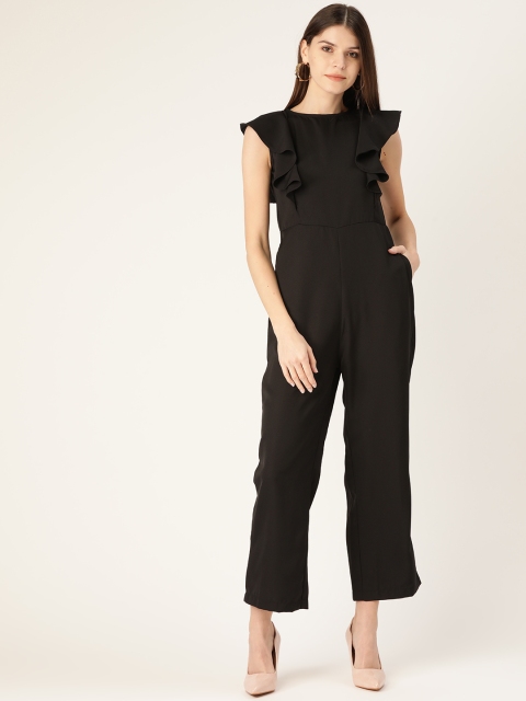 

Trend Arrest Women Black Solid Basic Jumpsuit
