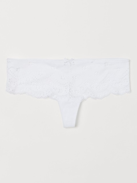 

H&M Women White Lace Thong Briefs