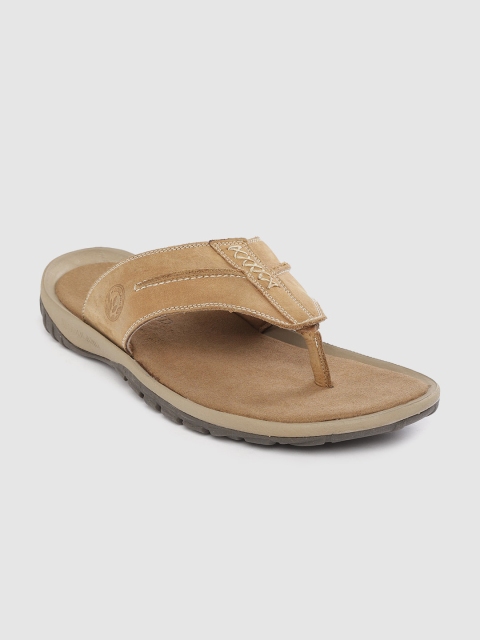 

Woodland Men Camel Brown Nubuck Comfort Sandals