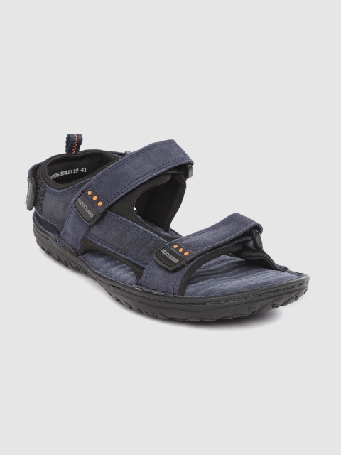 

Woodland Men Navy Blue Suede Comfort Sandals