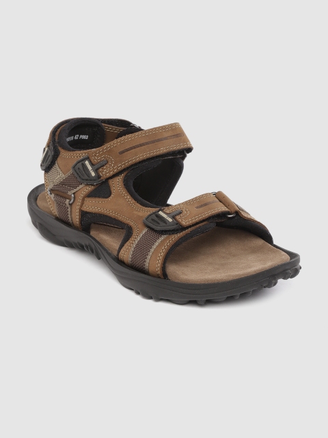 

Woodland Men Olive Brown Nubuck Comfort Sandals