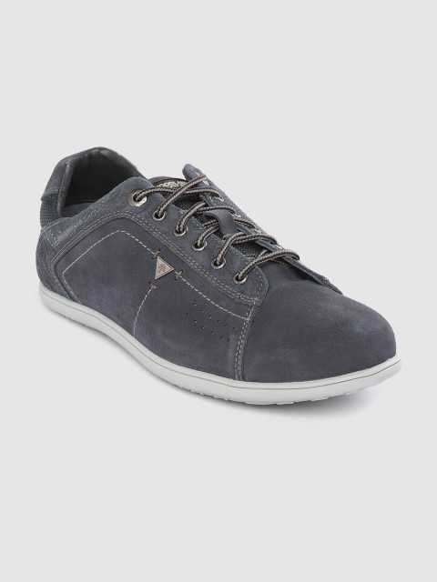 

Woodland Men Navy Blue Suede Sneakers