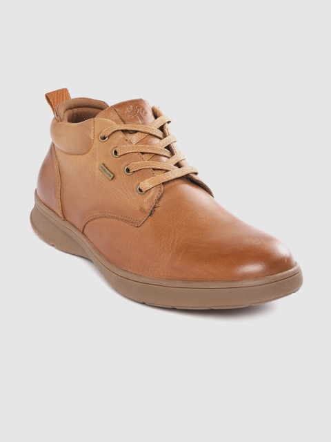

Woodland Men Brown Leather Solid Sneakers