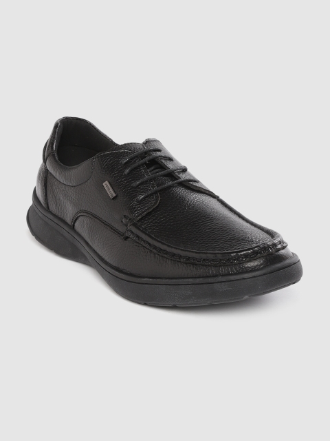 

Woodland Men Black Solid Leather Derbys
