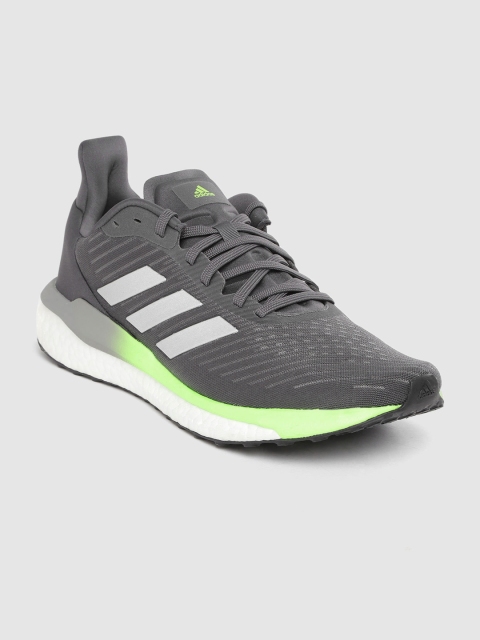 

ADIDAS Men Charcoal Grey Woven Design Solar Drive 19 Running Shoes