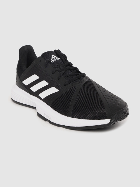 

ADIDAS Men Black Solid Courtjam Bounce Tennis Shoes