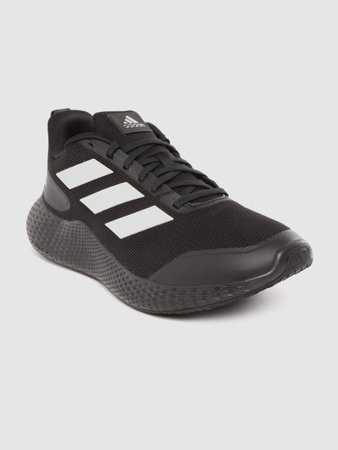 

ADIDAS Men Black Woven Design Edge Gameday Running Shoes