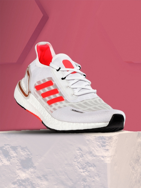 

ADIDAS Women White Self Design Ultraboost SRDY Running Shoes