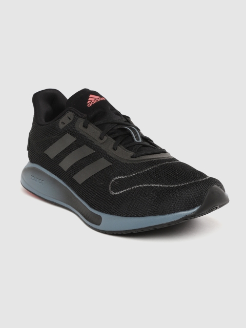 

ADIDAS Men Black Galaxar Woven Design Sustainable Running Shoes