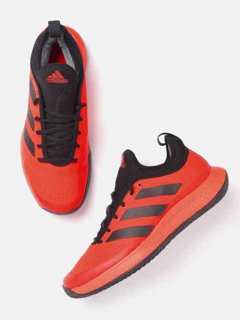 

ADIDAS Men Coral Red Defiant Generation Multicourt Tennis Shoes