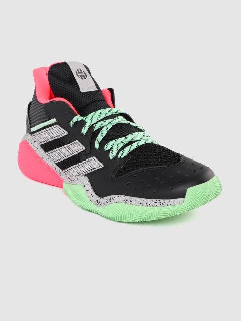 

ADIDAS Men Black Perforated Harden Stepback Basketball Shoes