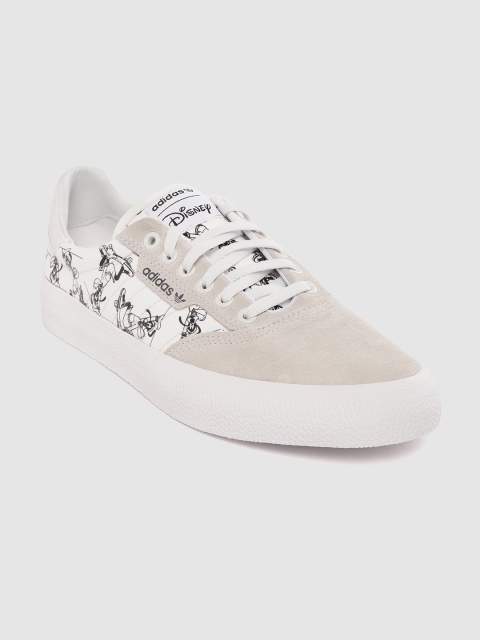 

ADIDAS Originals Men Grey & White 3MC X Disney Sport Goofy Print Skate Shoes