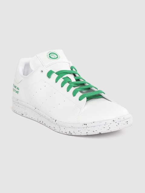 

ADIDAS Originals Men White Solid Vegan Stan Smith Sneakers