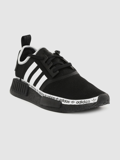 

ADIDAS Originals Men Black & White Solid NMD_R1 Sneakers