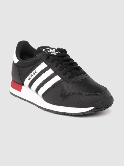 

ADIDAS Originals Men Black Solid USA 84 Sneakers
