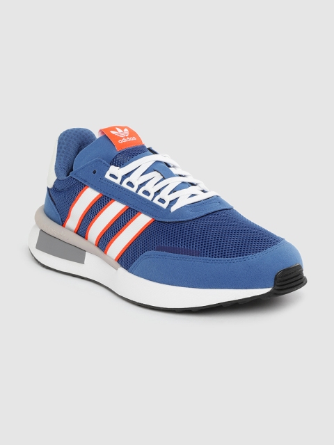 

ADIDAS Originals Men Blue & White Woven Design Retroset Sneakers