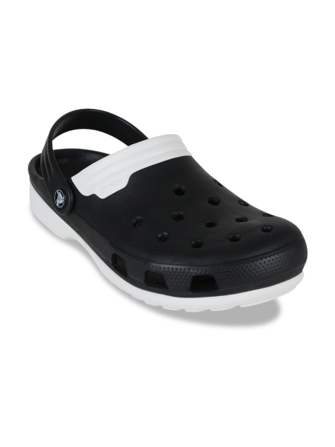 

Crocs Unisex Black & White Colorblocked Clogs
