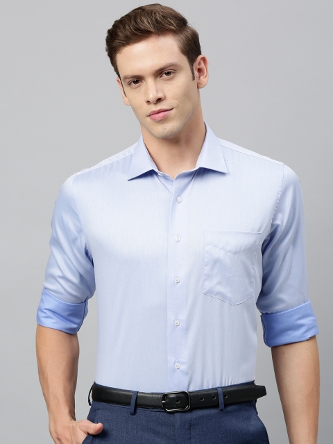 

Van Heusen Men Blue Slim Fit Solid Formal Shirt