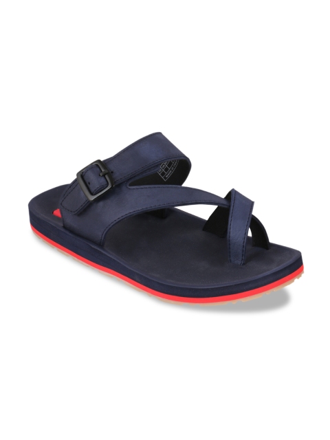 

Adda Men Navy Blue Solid Slip-On Flip Flops