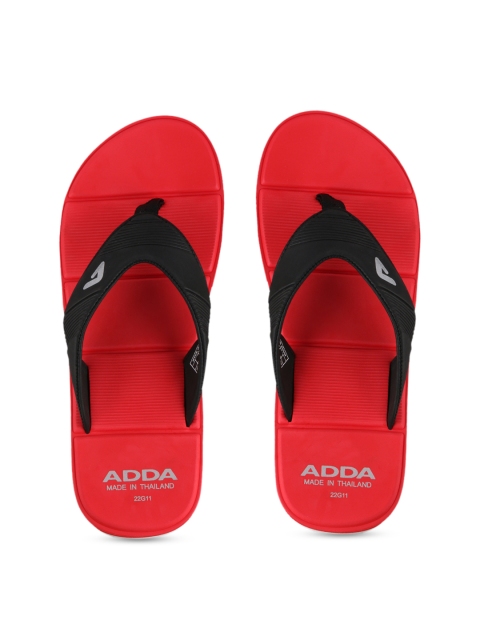 

Adda Men Black Solid Thong Flip-Flops