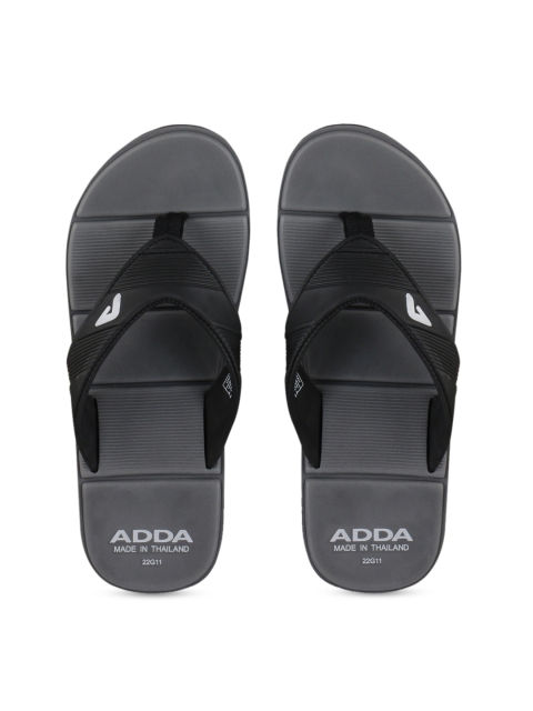 

Adda Men Black Solid Thong Flip-Flops