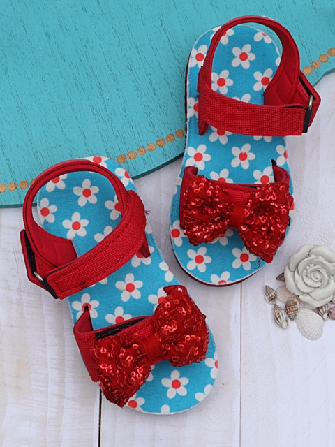 

DChica Girls Red & Blue Comfort Sandals