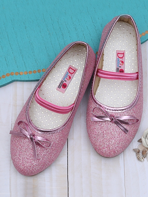 

DChica Girls Pink Embellished Ballerinas