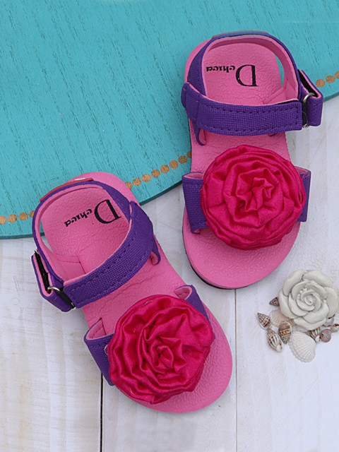 

DChica Girls Pink & Purple Comfort Sandals