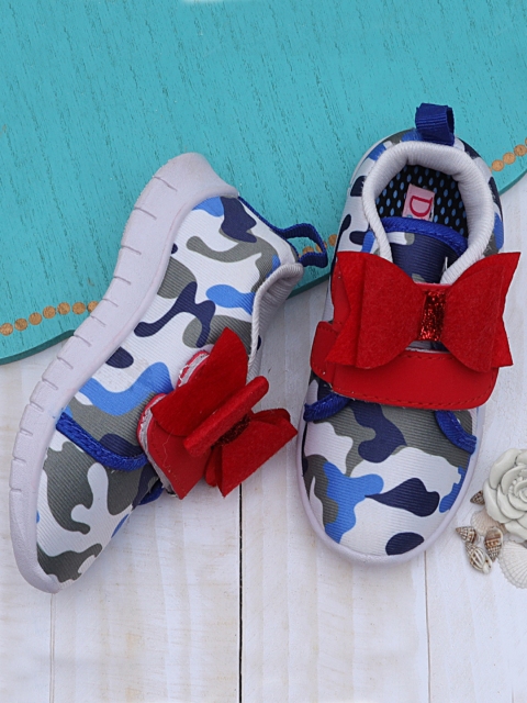 

DChica Girls White & Grey Camouflage Printed Sneakers